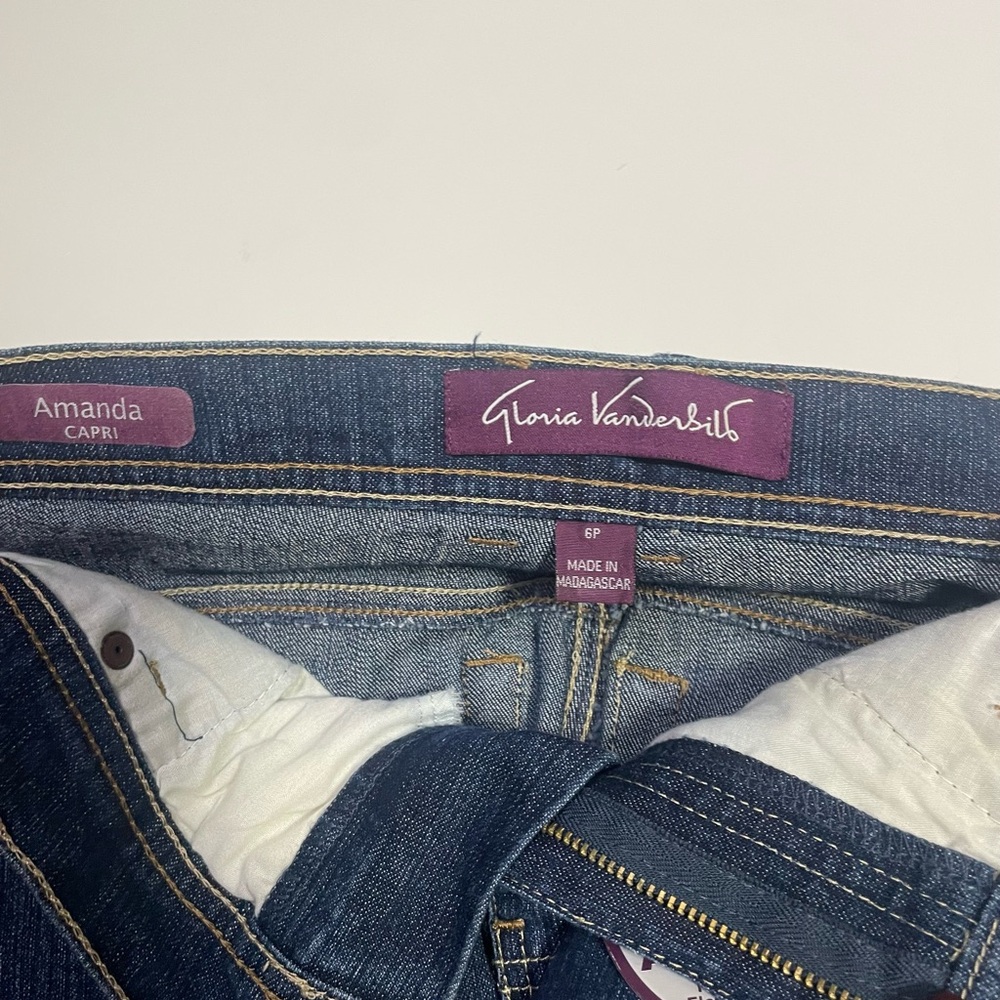 Gloria Vanderbilt Amanda Capri‎ Dark Blue Jeans - Picture 3 of 6